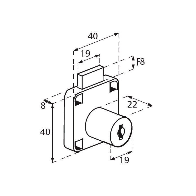 Cerradura 110N Phillips Mx2423 Caja - Tool Ferreterías / Ferretodo - Herramientas y material de construcción.