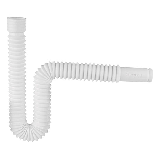 Céspol flexible, polietileno blanco, para lavabo y fregadero, 49509 Foset CE 232 - Tool Ferreterías / Ferretodo - Herramientas y material de construcción.