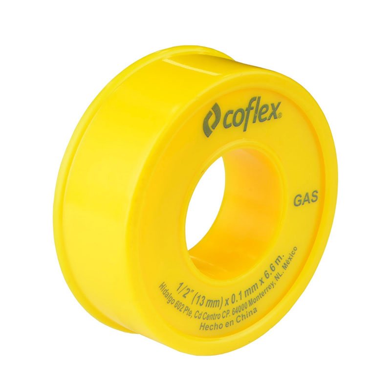 Cinta Selladora Para Gas Amarilla De 1/2" X 6.60 M Wtg1260 Coflex - Tool Ferreterías / Ferretodo - Herramientas y material de construcción.