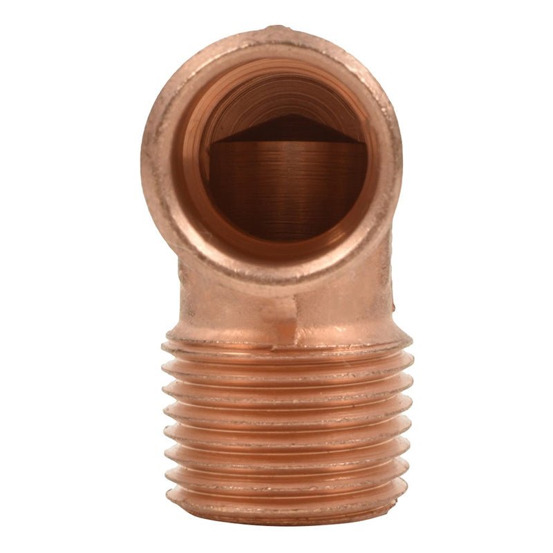 Codo De 1/2" Con Rosca Exterior De Cobre 208M - Tool Ferreterías / Ferretodo - Herramientas y material de construcción.