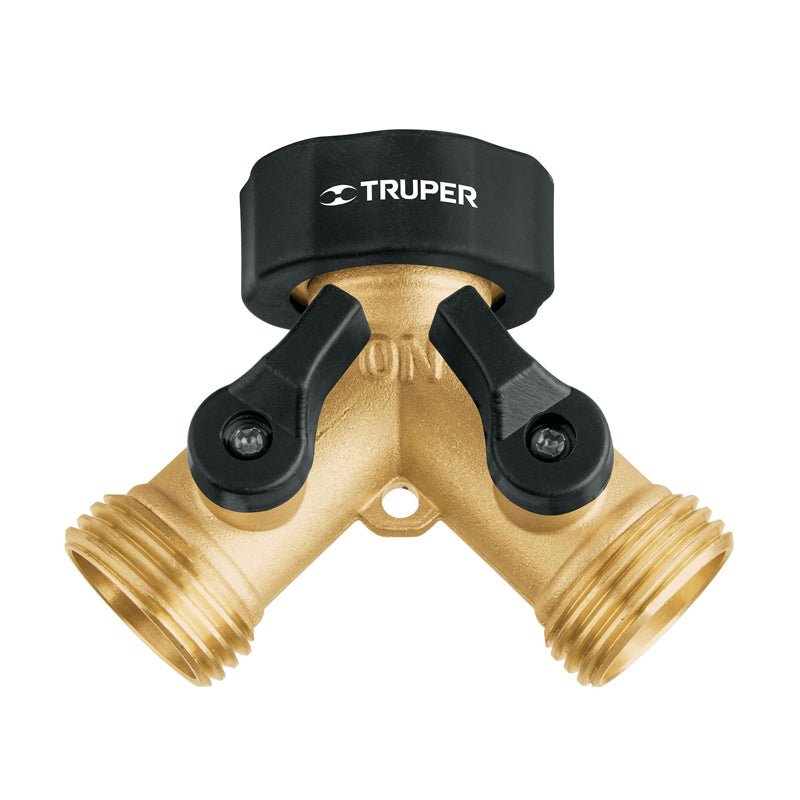 Conector "Y" 3/4" latón tuerca, 10375, Truper - Tool Ferreterías / Ferretodo - Herramientas y material de construcción.