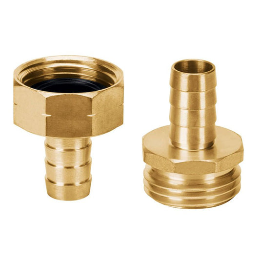 Conectores 1/2" Macho Y Hembra De Latón Sólido Para Manguera - Tool Ferreterías / Ferretodo - Herramientas y material de construcción.