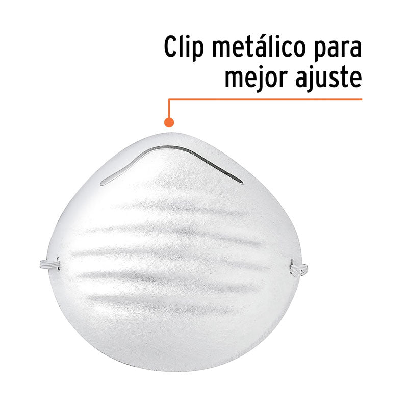 Cubrebocas tipo concha, 14250 Truper MAS - Tool Ferreterías / Ferretodo - Herramientas y material de construcción.
