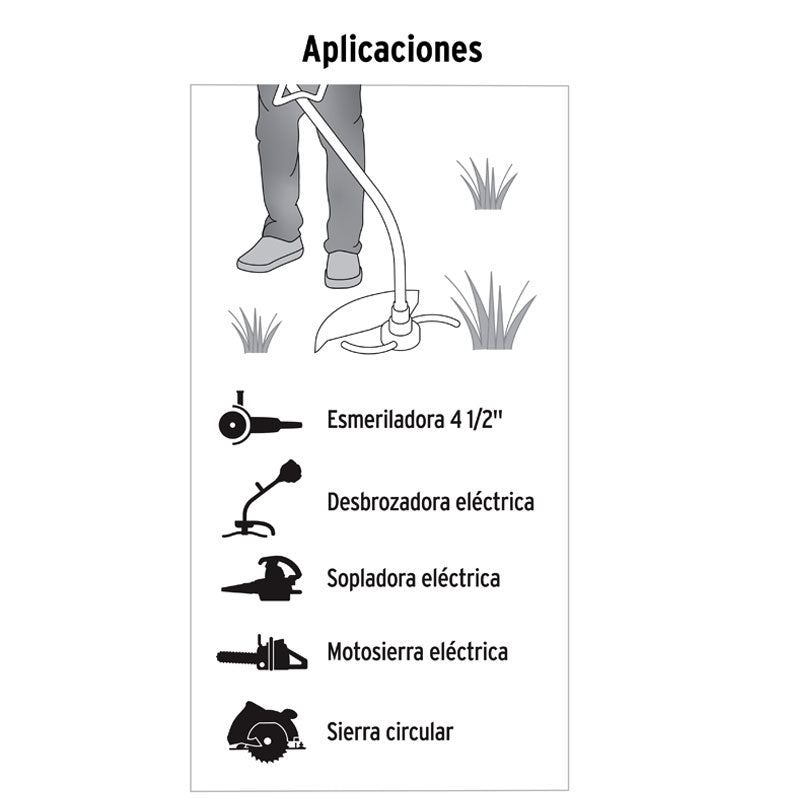 Extensión Eléctrica Uso Rudo 15 M 2X16 Awg Para 1 Clavija, Volteck - Tool Ferreterías / Ferretodo - Herramientas y material de construcción.