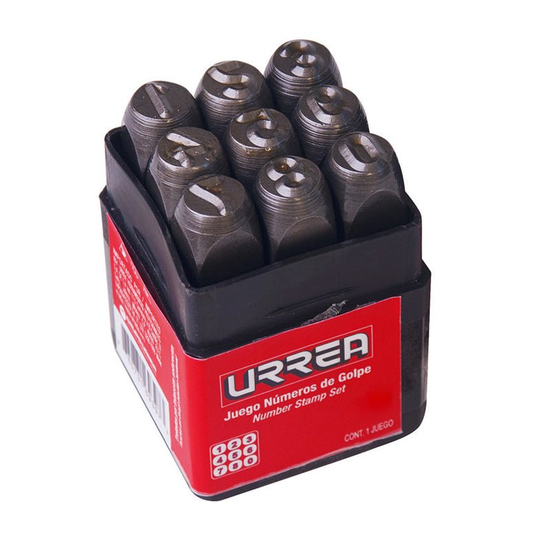 Juego de números de golpe de 3/8?, 42N10 Urrea - Tool Ferreterías / Ferretodo - Herramientas y material de construcción.