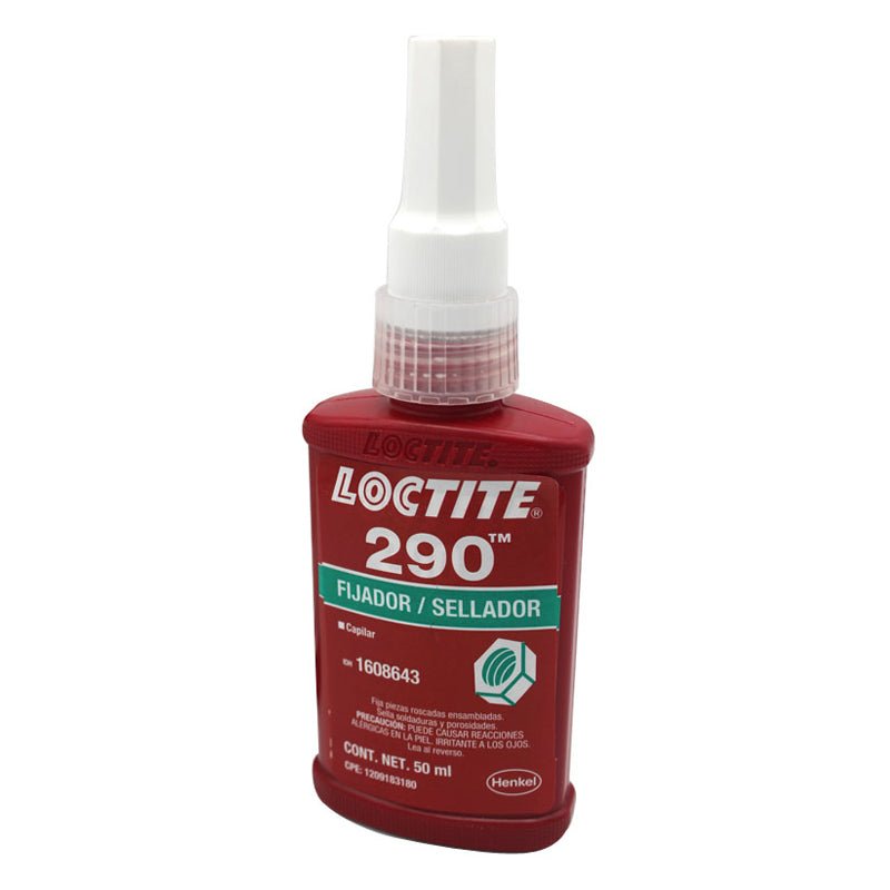 Loctite 290 Fijador / Sellador De Roscas Grado Capilar De 50 Ml - Tool Ferreterías / Ferretodo - Herramientas y material de construcción.