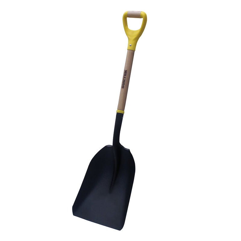 Pala tipo carbonera con mango de madera con puño contractor grip, 130604 Surtek - Tool Ferreterías / Ferretodo - Herramientas y material de construcción.