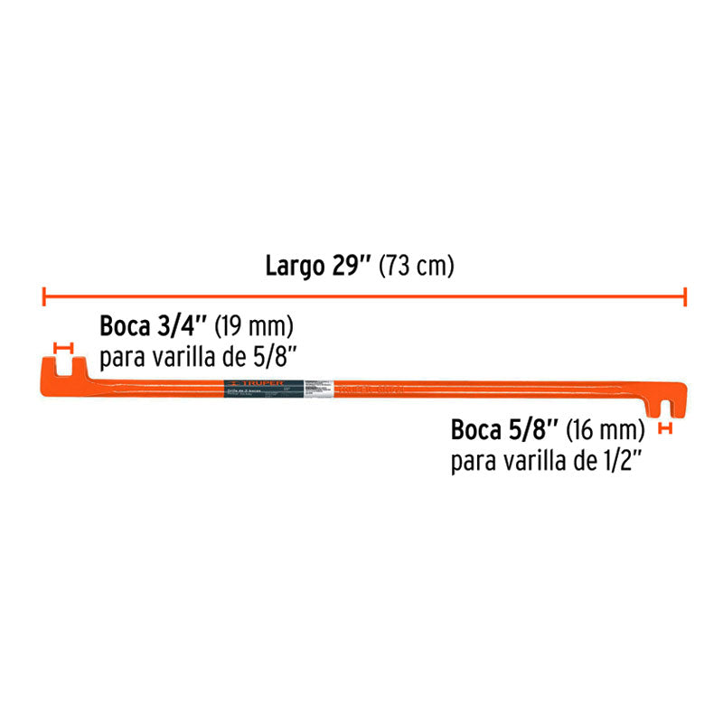 Grifa De Dos Bocas De 5/8 Y 3/4", Truper