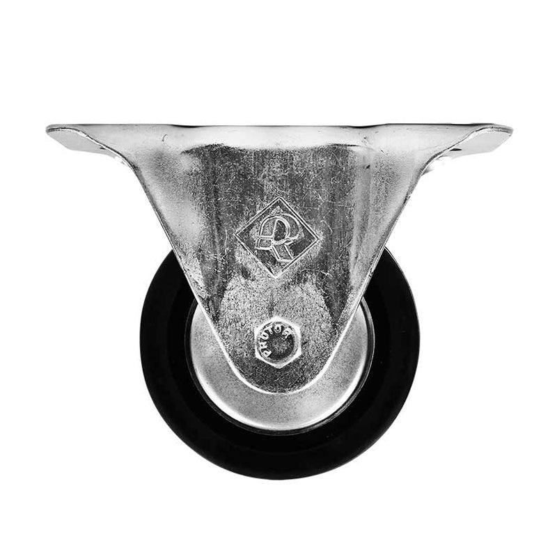 Rodaja Industrial De 4? Con Placa Fija Atornillable Y Rueda De Hule Con Balero