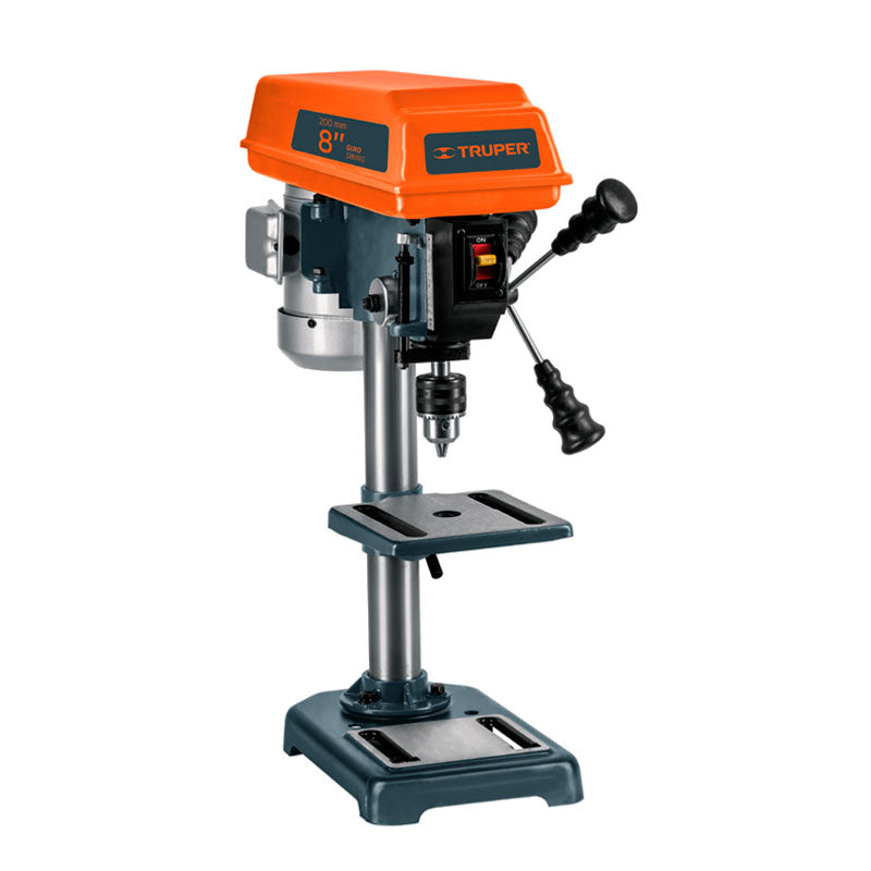 Taladro De Piso 8" De 250 W (1/3 Hp), Broquero De 1/2", Truper