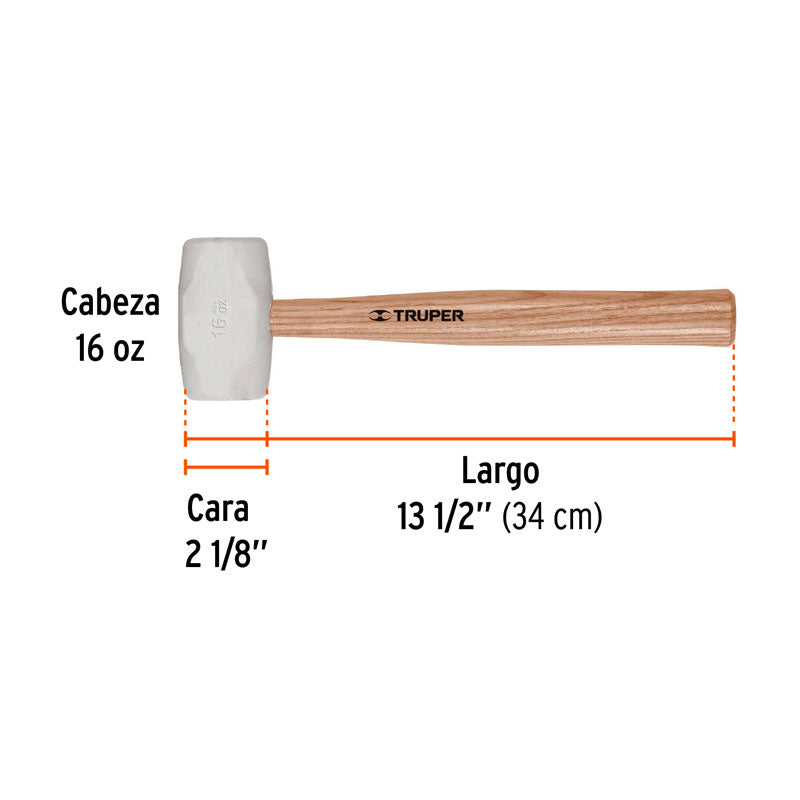 Mazo De Hule 16 Oz, Truper