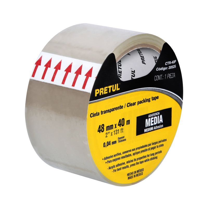 Cinta De Empaque Transparente 48 Mm X 40 M 20525, Pretul