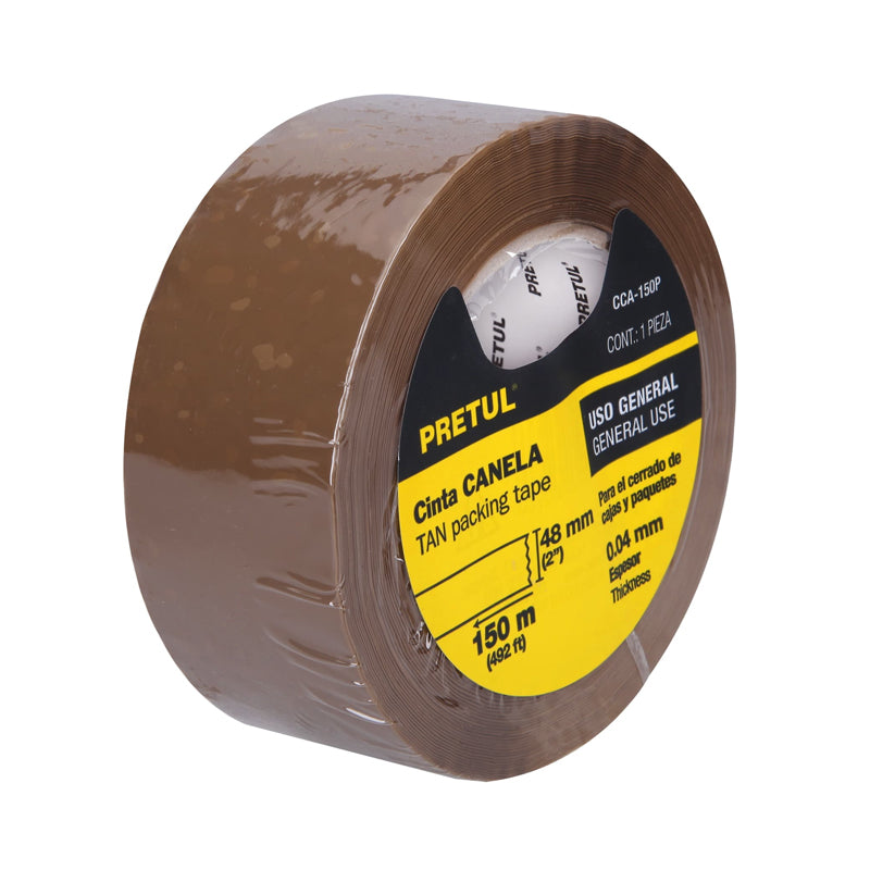 Cinta De Empaque Canela 48 Mm X 150 M 20526, Pretul