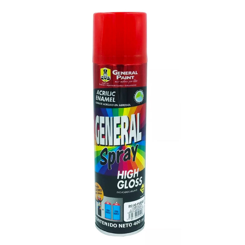 Pintura En Aerosol Rojo Fluorescente De 400 Ml