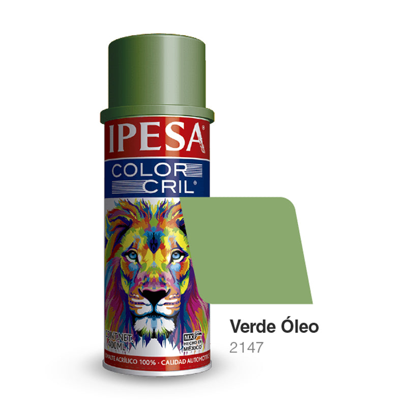Pintura En Aerosol Color Verde Óleo