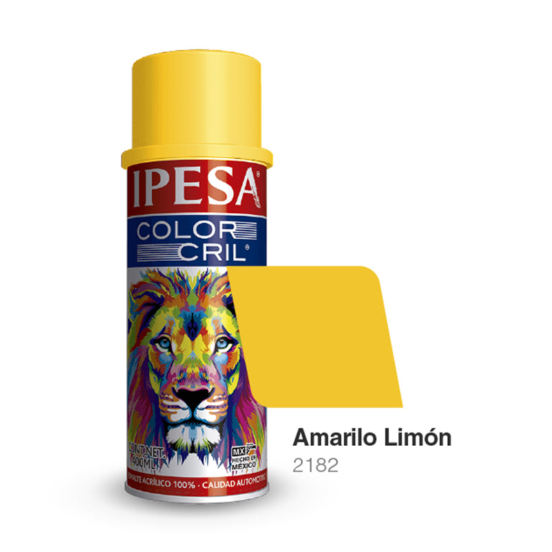 Pintura En Aerosol Color Amarillo Limón