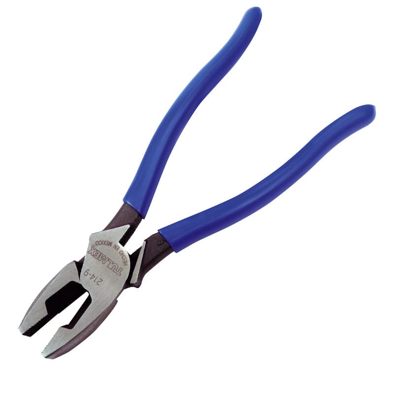 Pinza de electricista de alta palanca con jalaguia de 9" Mod. D214-9 Tulmex - Tool Ferreterías / Ferretodo - Herramientas y material de construcción.