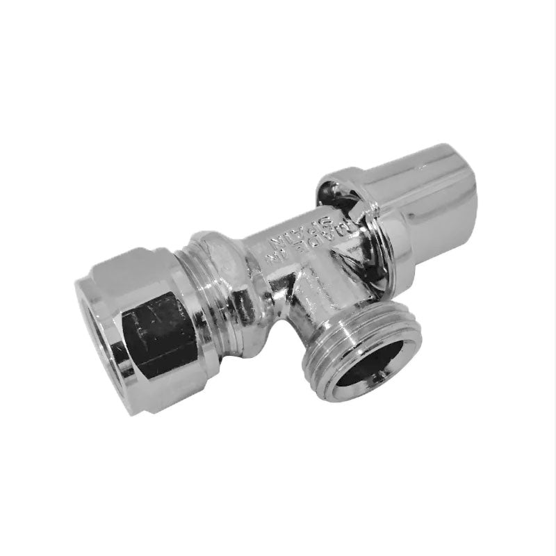 Llave De Control Angular De 1/4 De Vuelta Para Agua De 1/2" T.C. X 1/2" M Ip134 Coflex