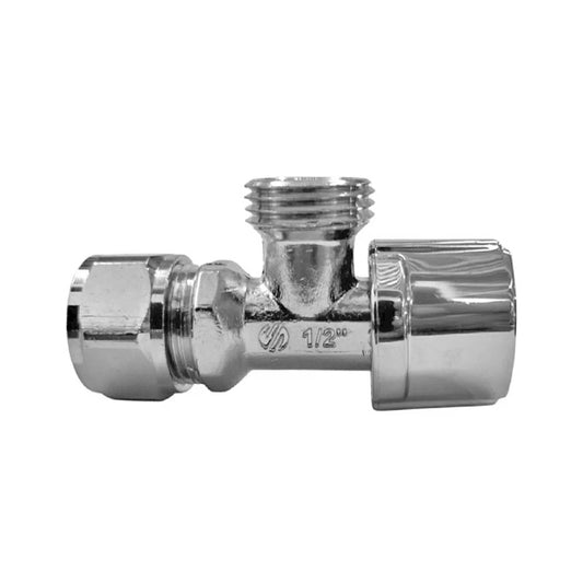 Llave De Control Angular De 1/4 De Vuelta Para Agua De 1/2" T.C. X 1/2" M Ip134 Coflex