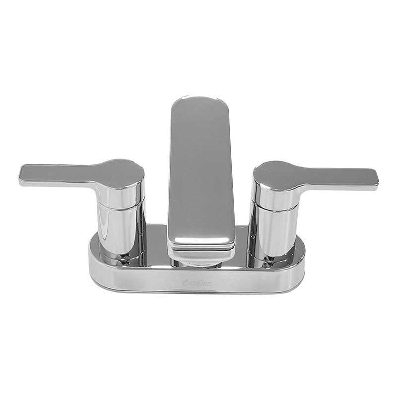 Llave Mezcladora De 4" Para Lavabo Cromada Gld400 Coflex