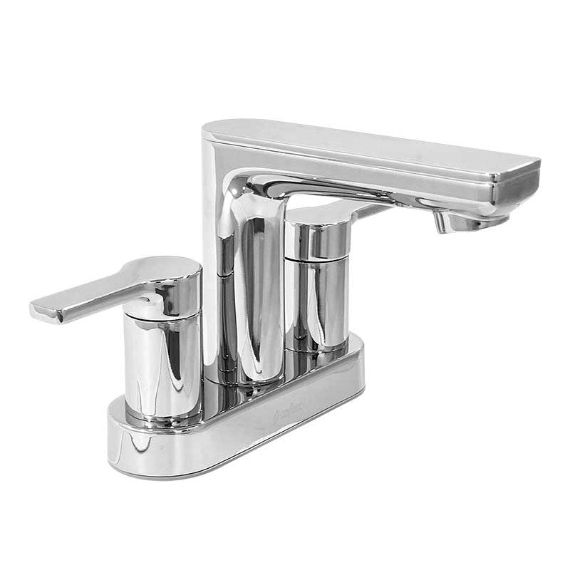 Llave Mezcladora De 4" Para Lavabo Cromada Gld400 Coflex