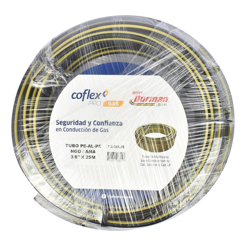 Tubería Multicapa Flexible Para Gas Natural Y Lp De 3/8" X 25 M Tgd0L25 Coflex