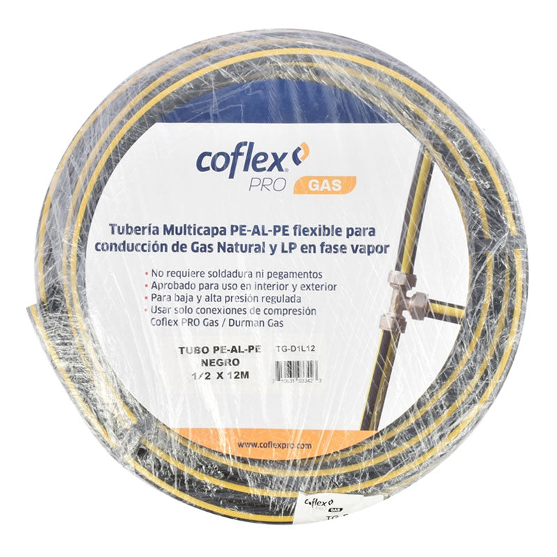 Tubería Multicapa Flexible Para Gas Natural Y Lp De 1/2" X 12 M Tgd1L12 Coflex