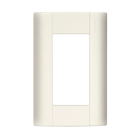 Placa Con 4 Módulos Con Chasis De Resina Color Marfil E5N4 Bticino