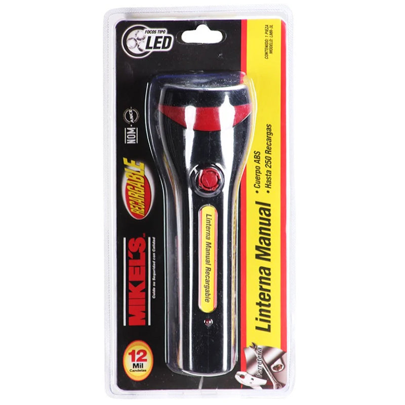 Lámpara Manual Recarg.12000 Candelas Lmr 3L Mikels