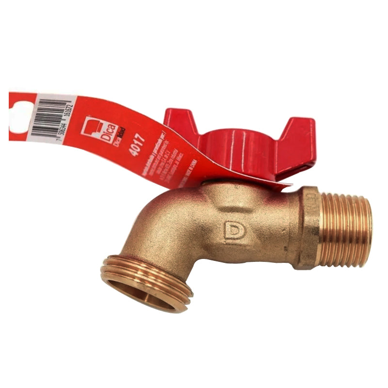 Llave De Jardín Con Maneral Tipo Mariposa De 1/2", 4017 Dica