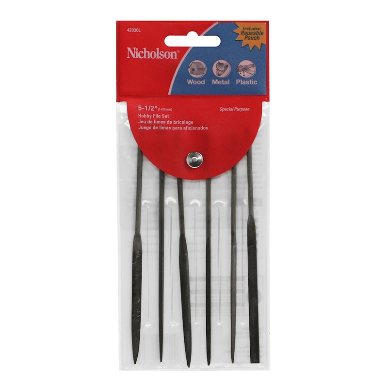 Juego De 6 Limas Para Aficionados De 5 1/2", 42030L Nicholson