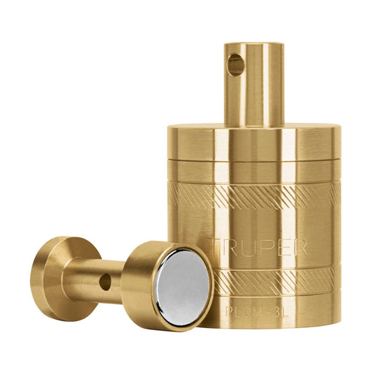 Plomada De Latón 16 Oz Con Centro Y Guía Magnética, Truper