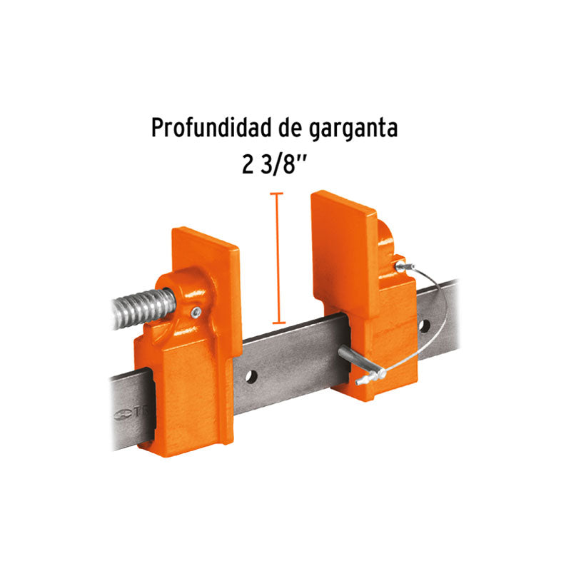 Sargento 24" De Solera De Acero, Truper