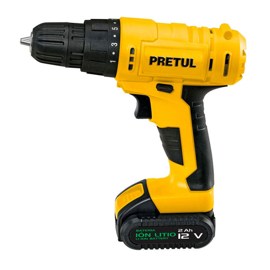 Taladro Inalámbrico 3/8", 12 V, Pretul