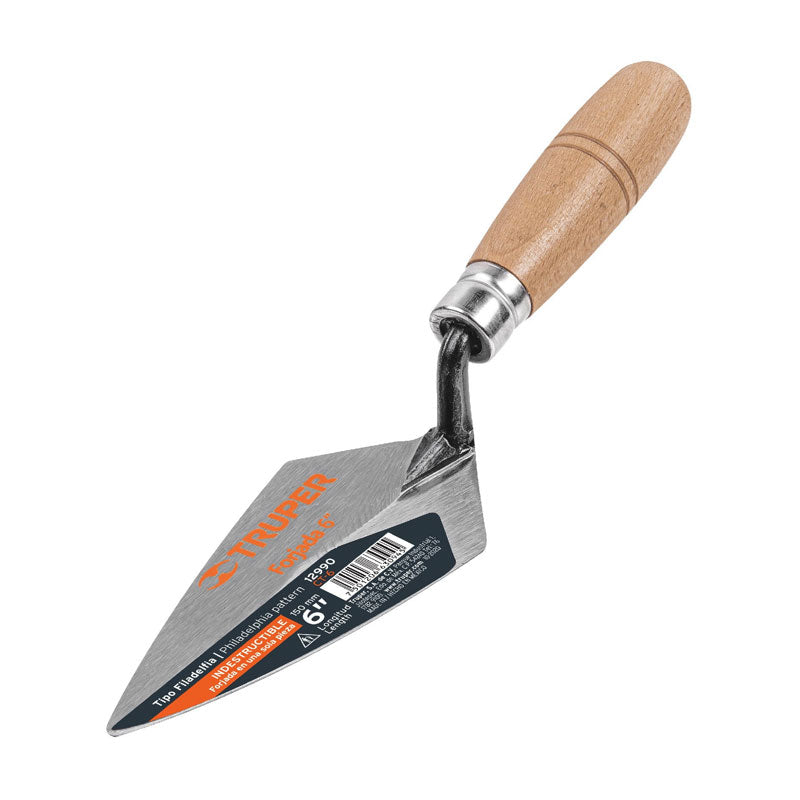 Cuchara Para Albañil 6" Forjada Tipo Filadelfia, Truper