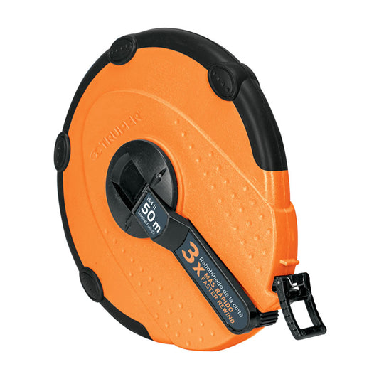 Cinta Larga 50 M De Fibra De Vidrio, Carcasa Plástica, Truper