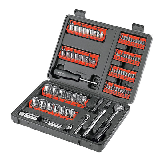 Juego De 81 Herramientas 1/4" Y 3/8" Para Mecánico, Pretul