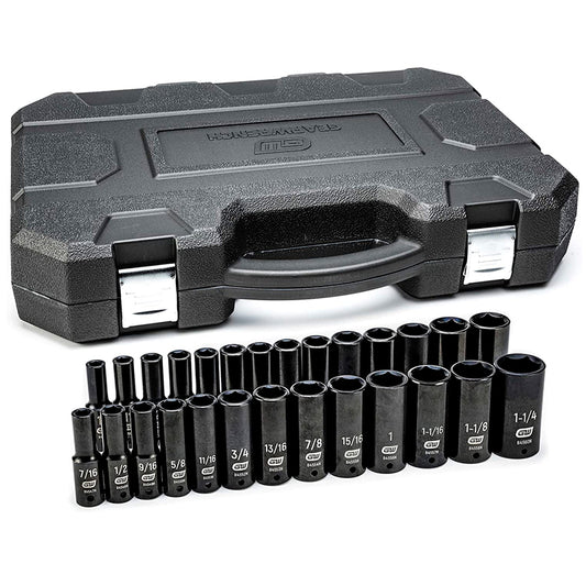 Juego De 27 Dados Métricos/Sae De Impacto Profundo De 1/2", 84949N Gearwrench