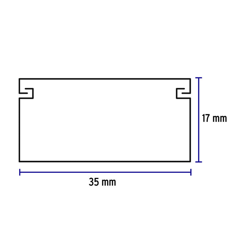 Canaleta De 1 Vía 17 X 35 Mm, Volteck