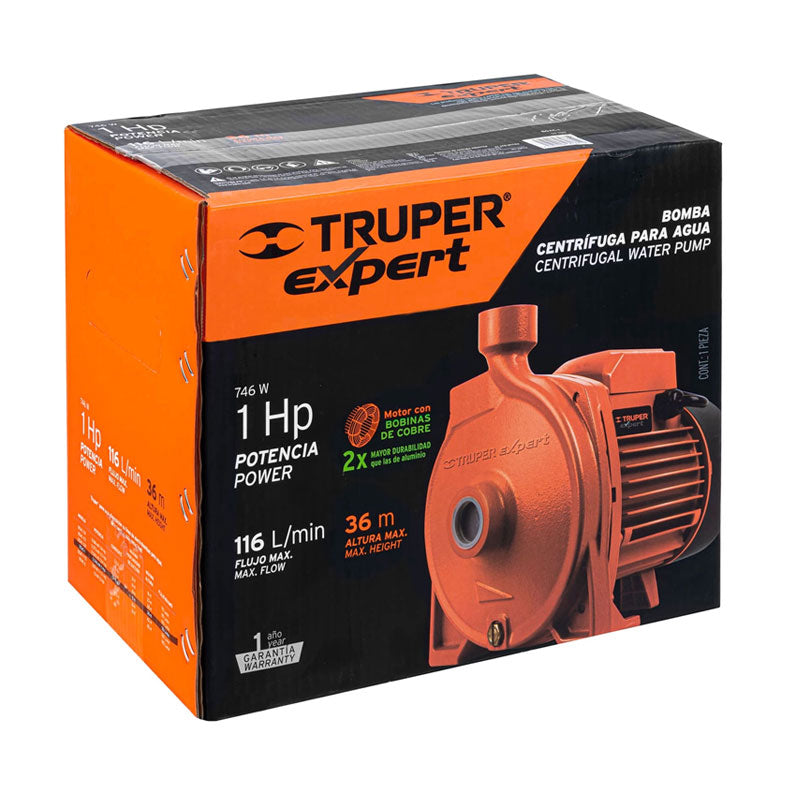 Bomba Centrífuga Para Agua Modelo Europeo, 1 Hp, Expert
