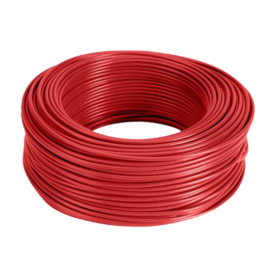 Cable De Luz Rojo Thw Cal. 10 Rollo De 100 M Condulac