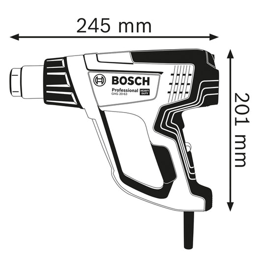 Pistola De Calor Bosch Ghg 20 63 1600W 127V