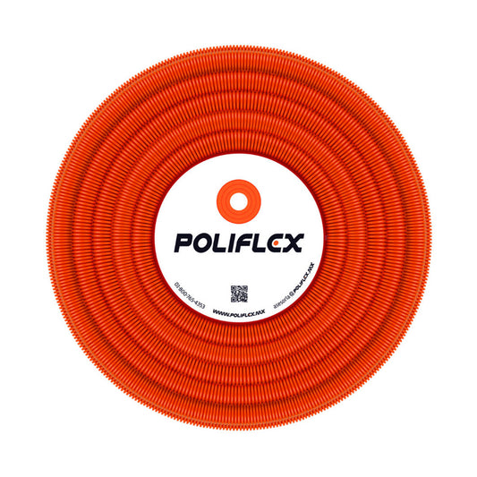 Tubo Conduit Poliflex Ligero 13Mm Naranja