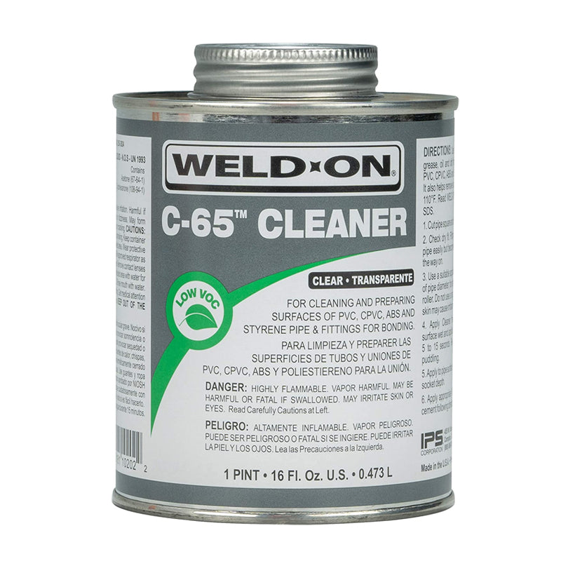 Limpiador C65 Weldon Para De Pvc 500 Ml