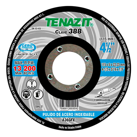 Disco Tenazit 4.1/2" Tenazit 388