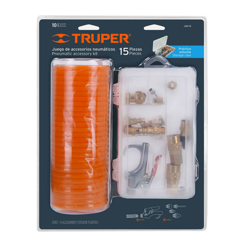 Juego De 15 Piezas Para Compresor De Aire, Truper