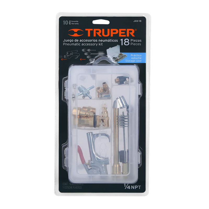 Juego De 18 Piezas Para Compresor De Aire, Truper