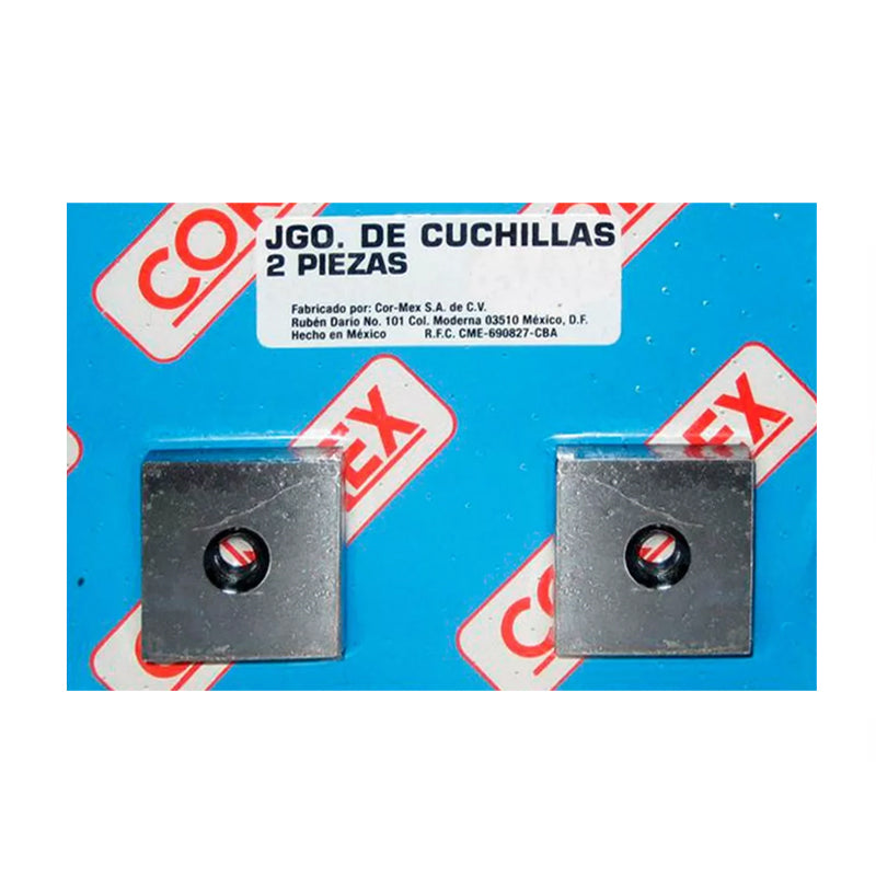 Juego De Cuchillas De Repuesto De 1/2" Para Cortadora De Varilla, Cor Mex