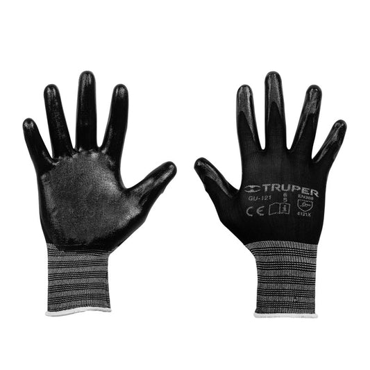 Guantes De Nylon Recubiertos De Nitrilo, G, Truper