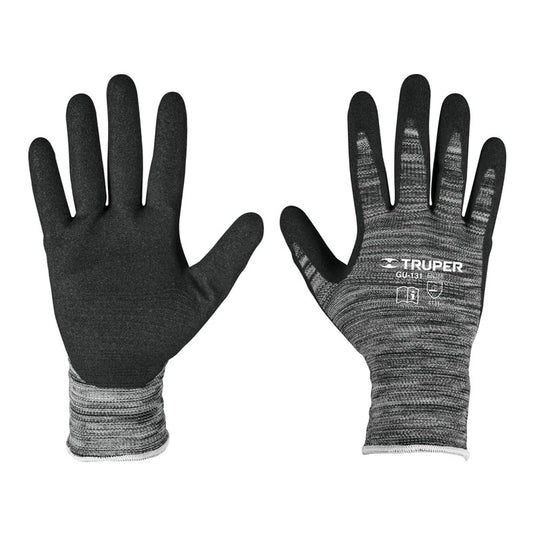 Guantes De Nylon Recubiertos De Nitrilo Arenoso, Ch, Truper